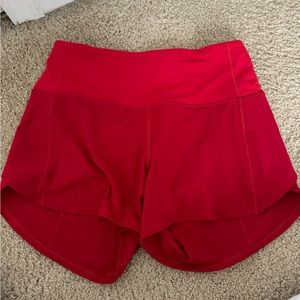 Lululemon Speed Up High Rise Shorts 4in